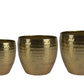 Pot set of 3 Kody gold D21 H16