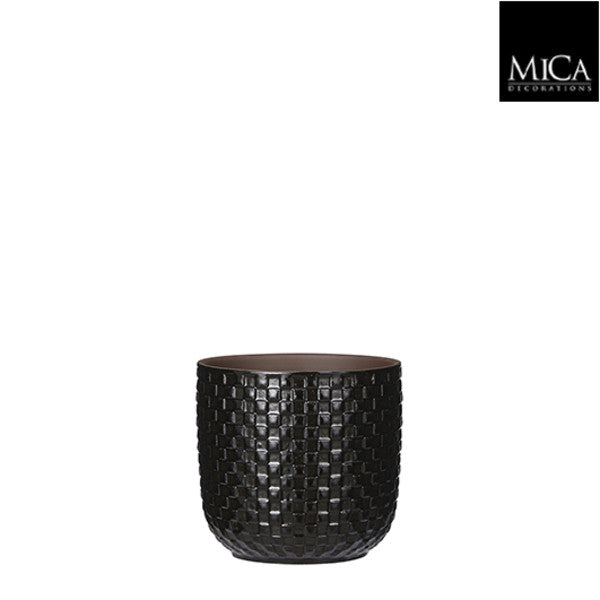 Ceramic Pot Daan Black 13cm