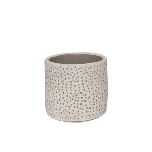 Pot Beton Dots White Grey 12cm