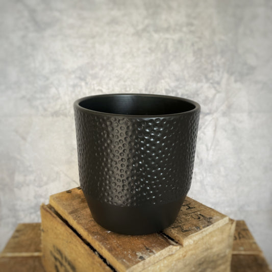 Pot Pisa Dots Anthracite Matt 13.5x13cm