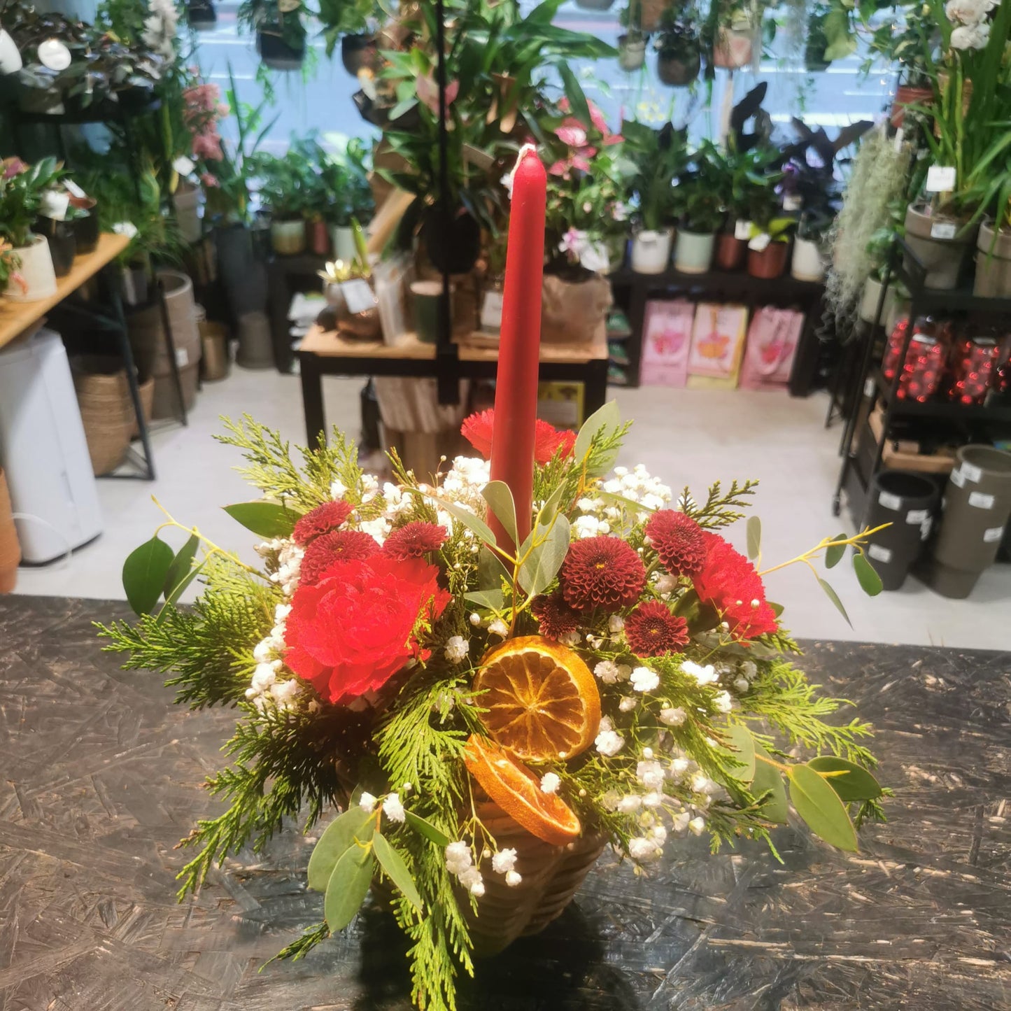 Christmas Table Arrangement - LOCAL DELIVERY & PICK UP ONLY