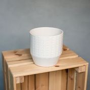 Pot Eline Ceramic Matt White 12cm