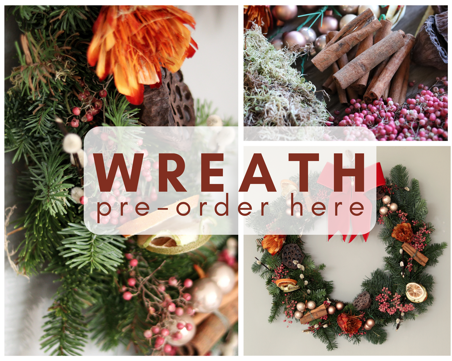 Christmas Wreath - LOCAL DELIVERY & PICK UP ONLY